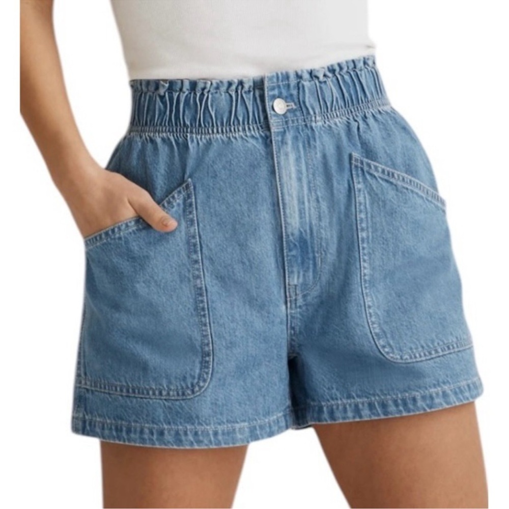 Madewell Women's Blue Denim Shorts Size 26 - Picture 9 of 10